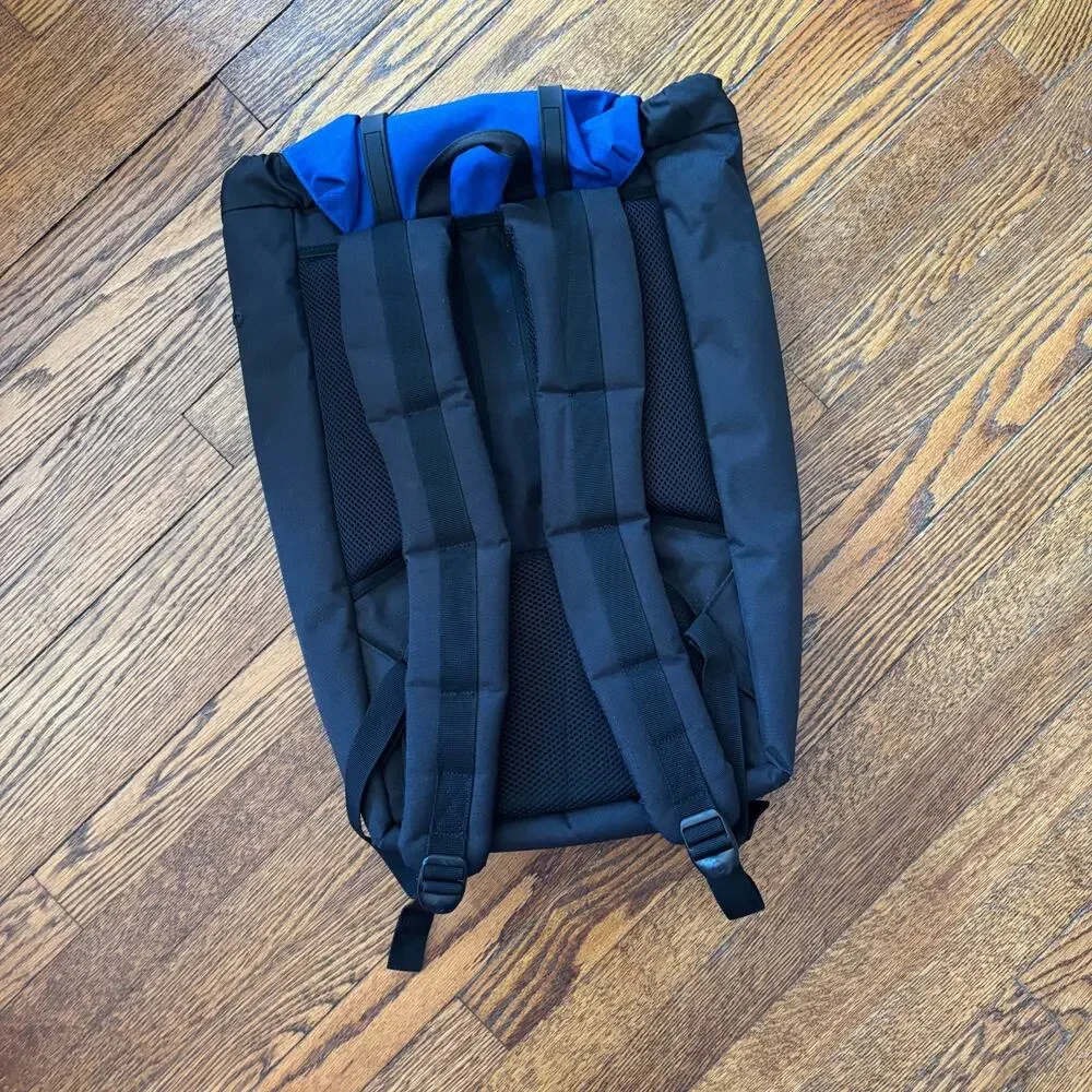 Herschel Little America‎ Backpack Black Blue Two-Tone Excellent Cond